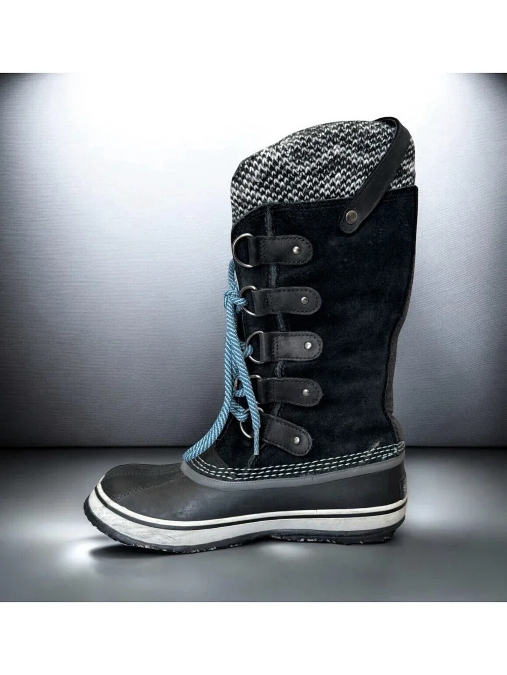 Sorel Women’s Joan of Arctic Knit Winter Snow Waterproof Boots Size 6 Insulated